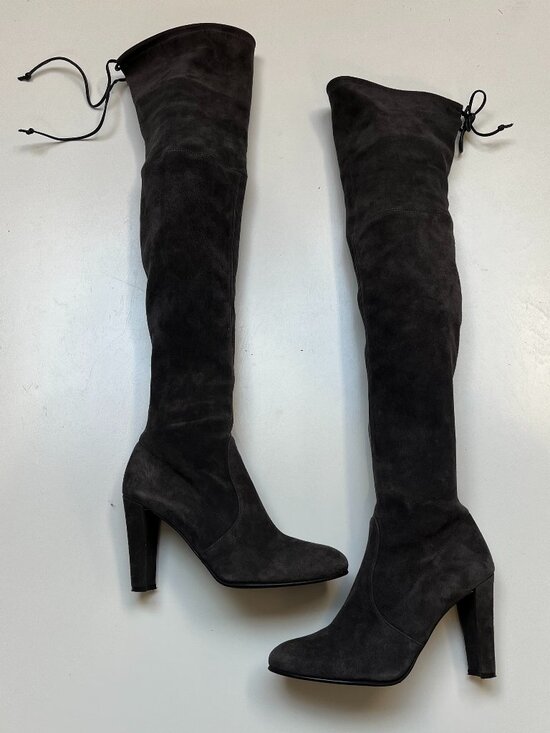 Stuart Weitzman Highland Over-the-knee Suede Boots - Picture 1 of 5